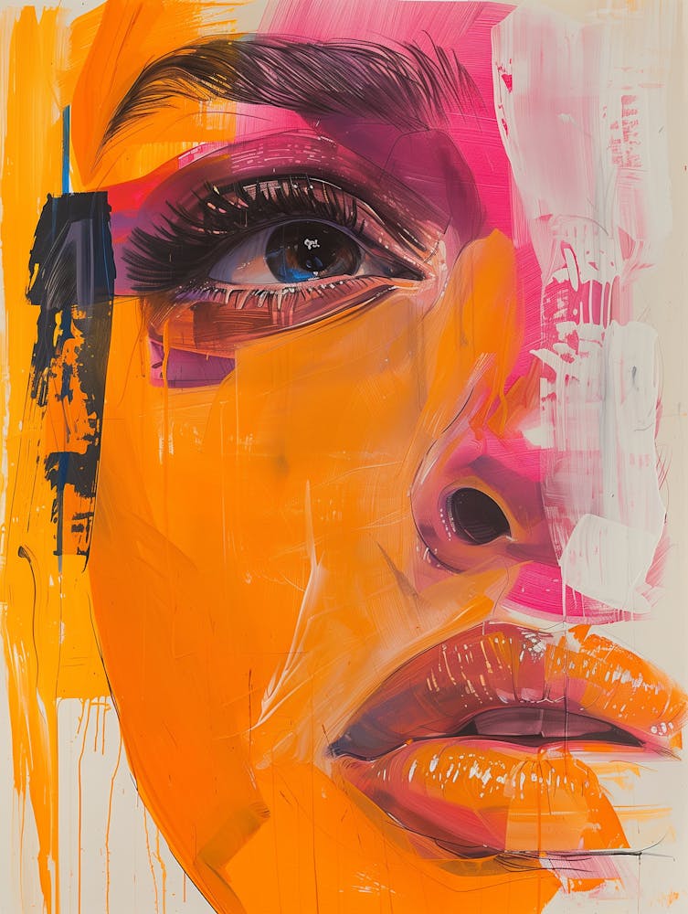 Abstract Of A Woman'S Face 2