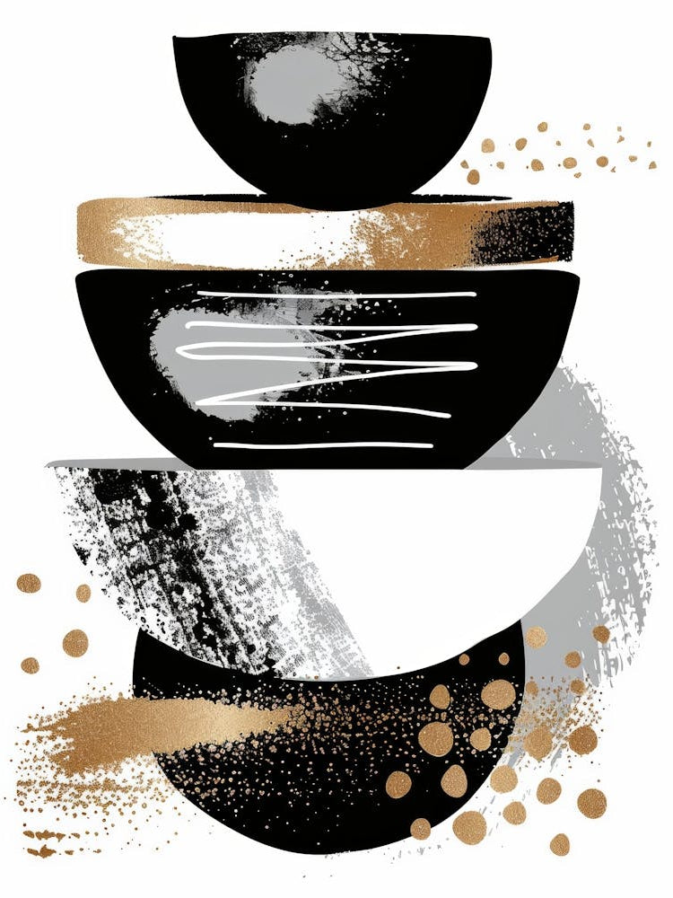 Black And Gold Bowls 2