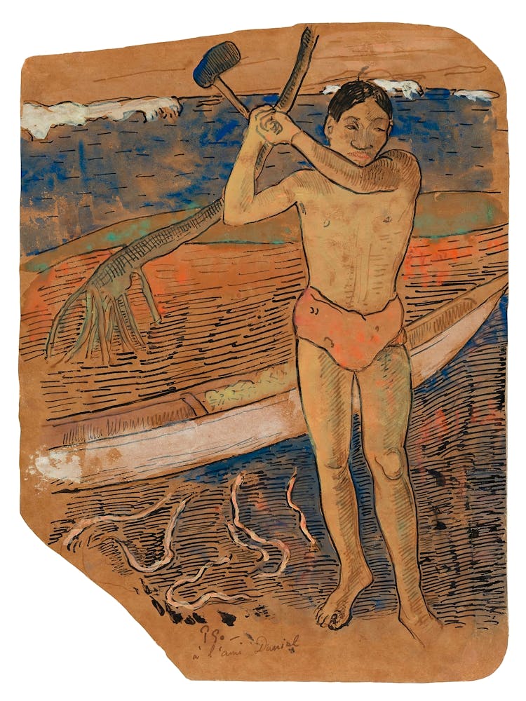 Man With An Ax, Paul Gauguin