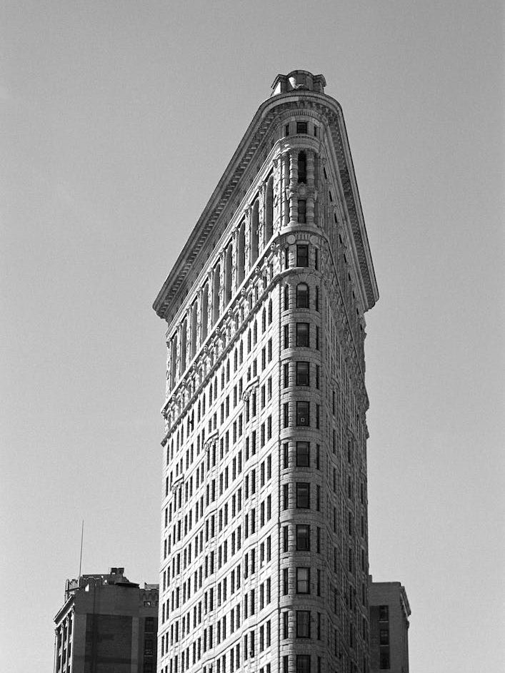 Flatiron Building New York Black And White