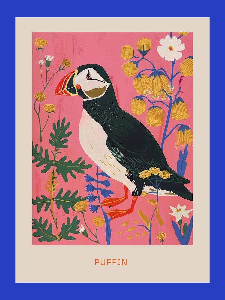 Affiche Oiseaux de printemps - Macareux moine 1