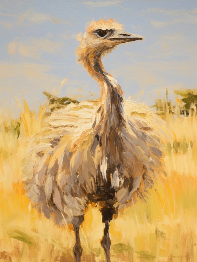 Bird Painting Emu 1