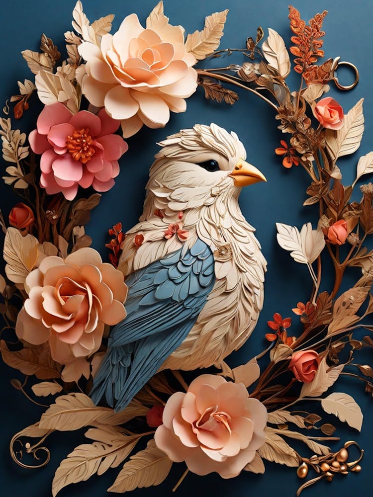 Bird In A Wreath 22