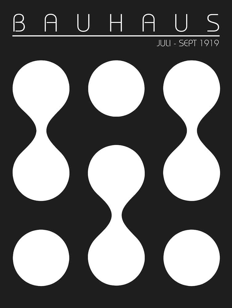 Bauhaus 1919 - Minimalist Bauhaus Design - Modernist Graphic Art