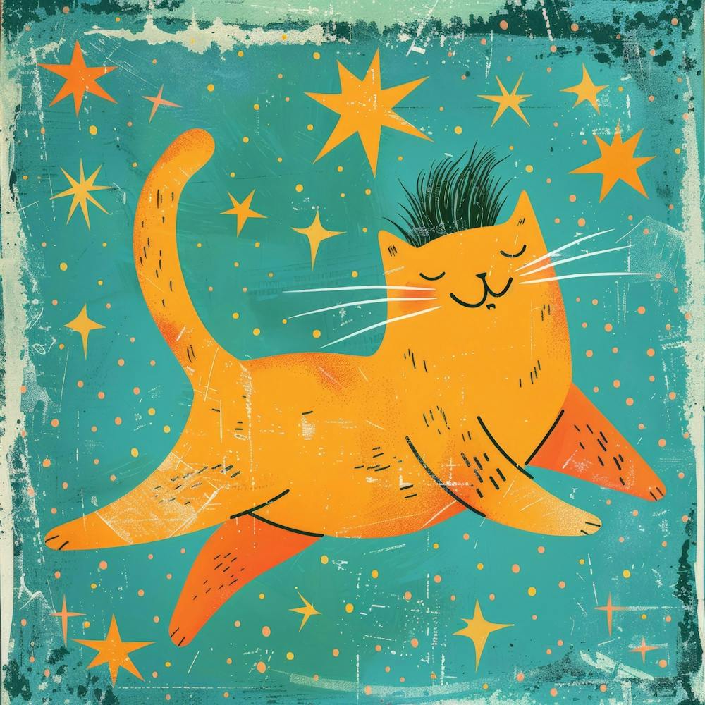 Cat With Stars 2