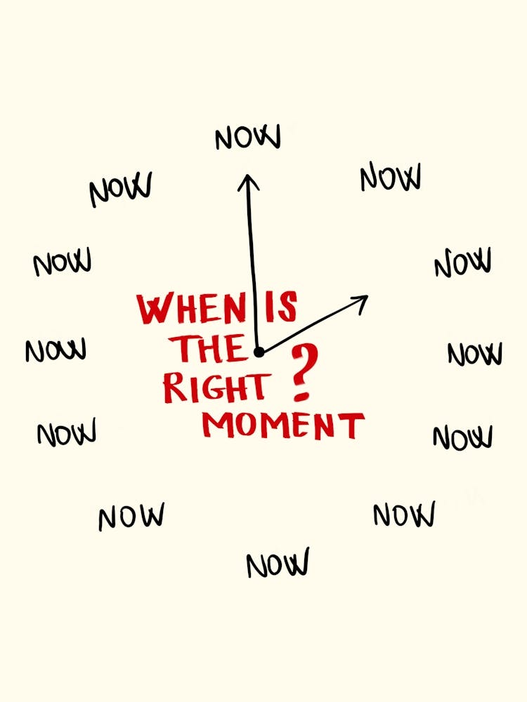 When Is The Right Moment? Now 