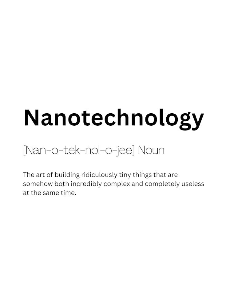 Nanotechnology Definition Meaning