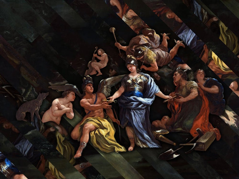 Minerva As Protectress Of The Arts And Sciences by Luca Giordano Reconstructed