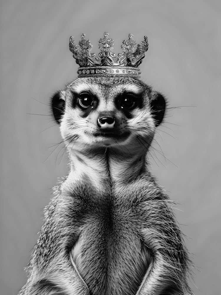 Meerkat With Crown
