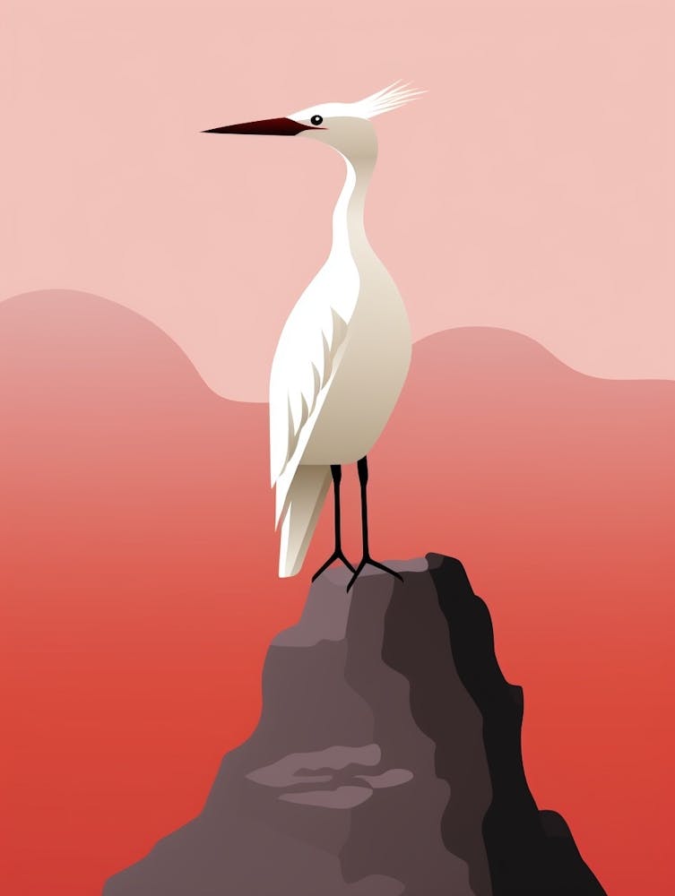 Minimalist Cormorant 4 Illustration