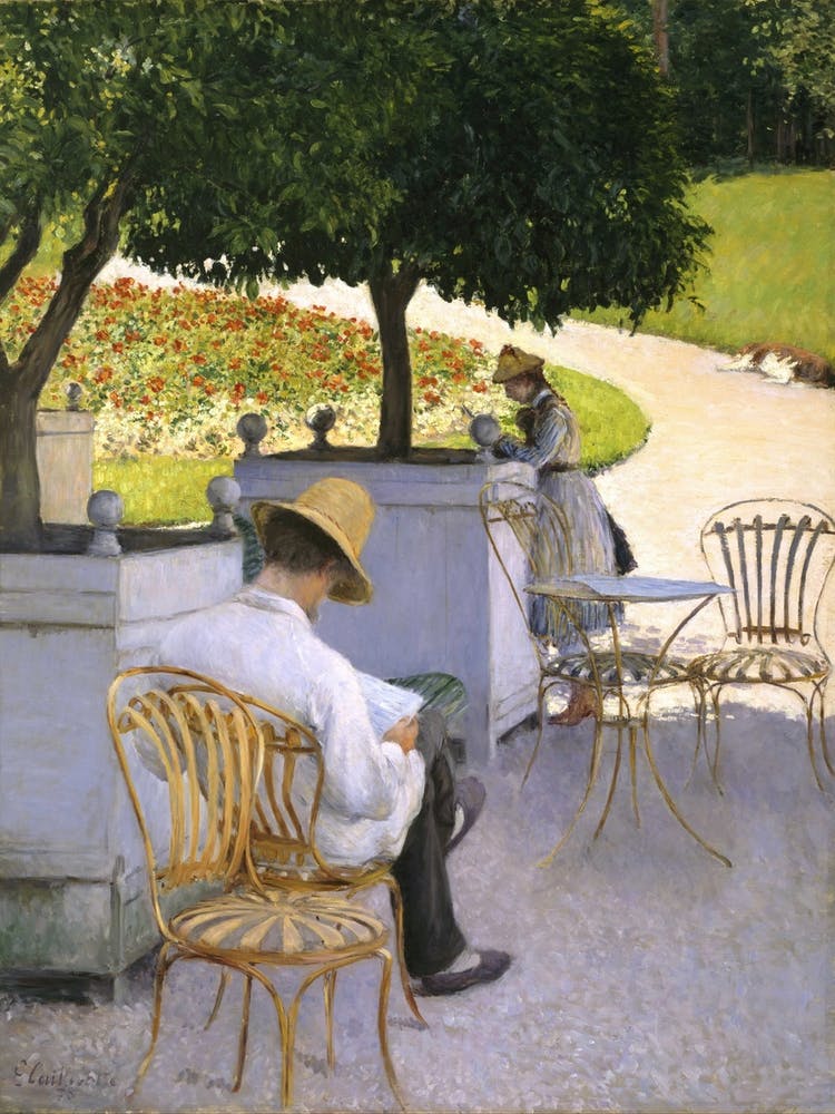 Les Orangers par Gustave Caillebotte (vers 1900)