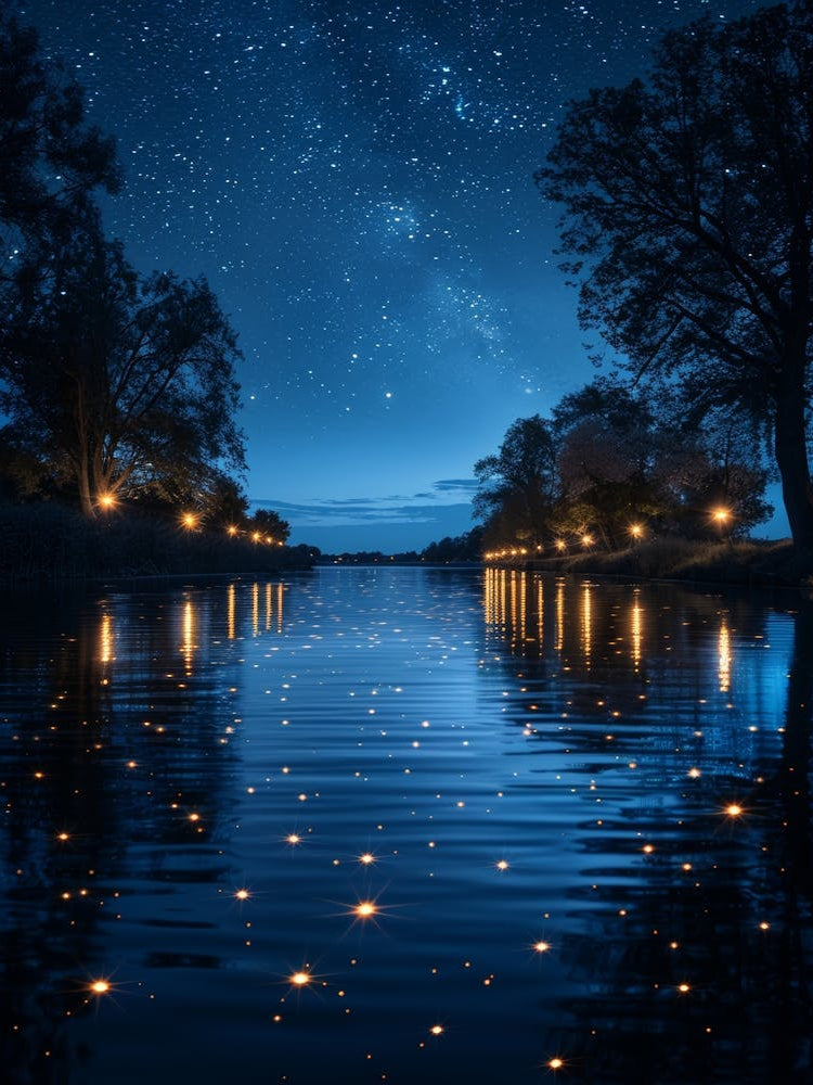 Night Sky With Starry Sky