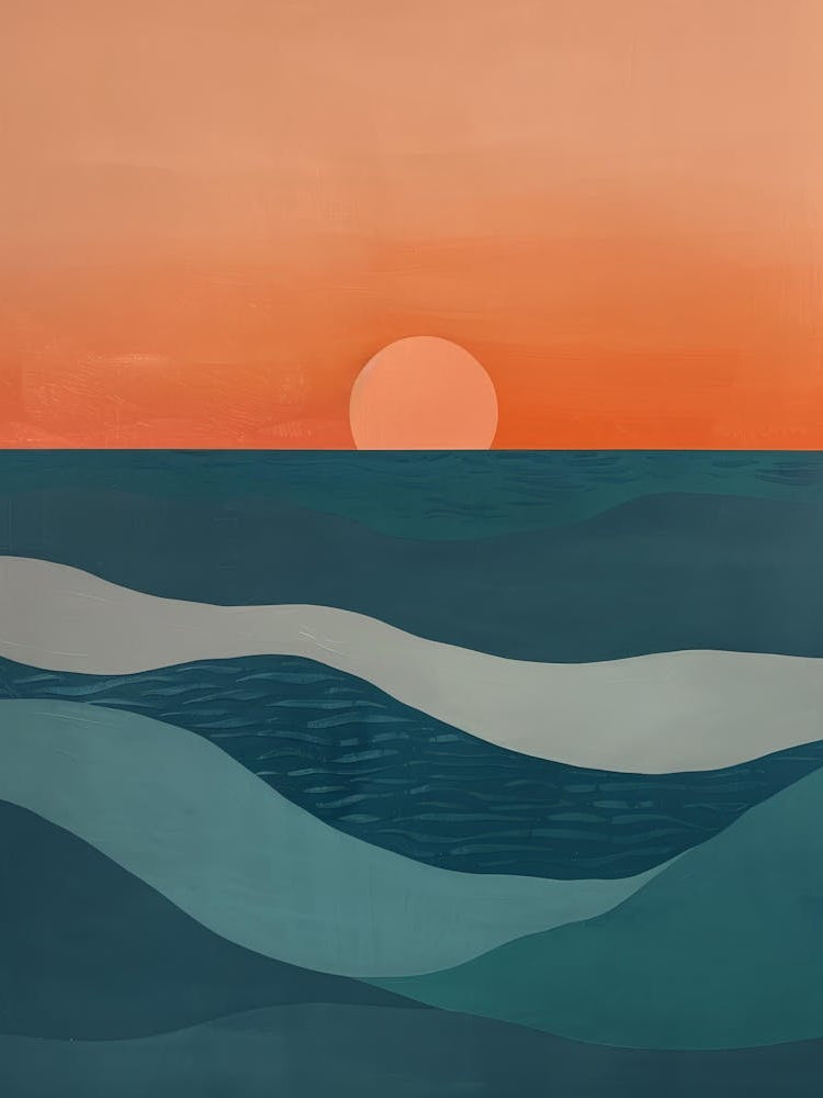 Sunset Over The Ocean 37