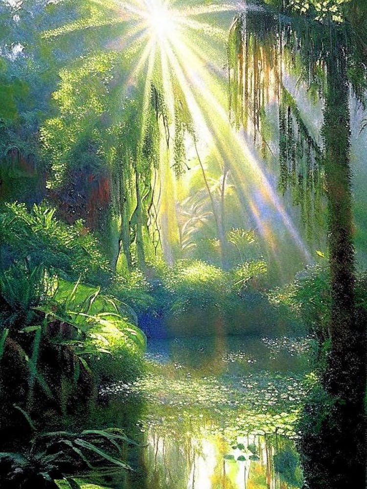 Penang Botanic Gardens, Malaysia – Klassisches Gemälde