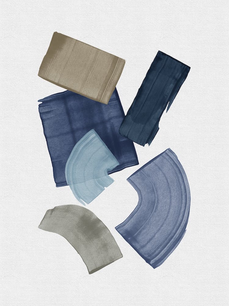 Blue And Brown Paint Blocks