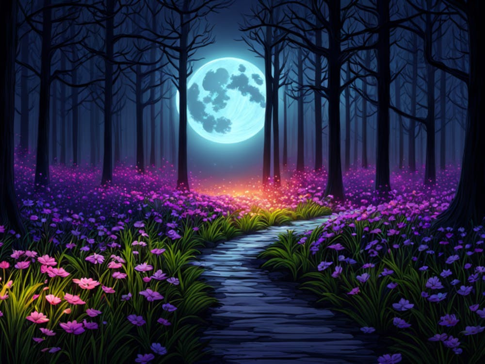 Vollmond im Wald 2
