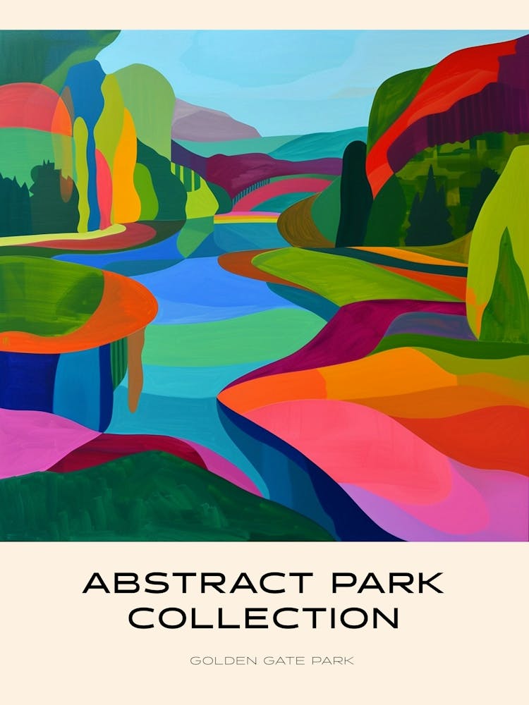 Abstract Park Collection Poster Golden Gate Park Kiev 2