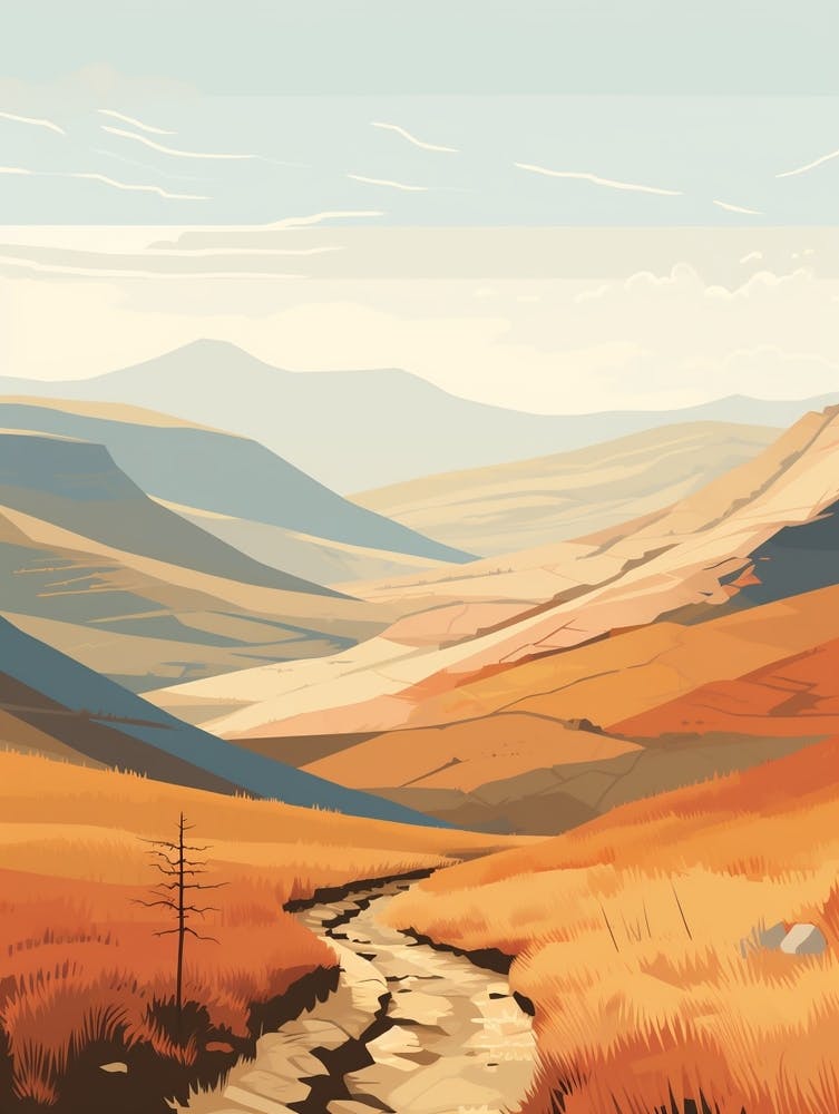 Pennine Way England 1 Hiking Trail Landscape