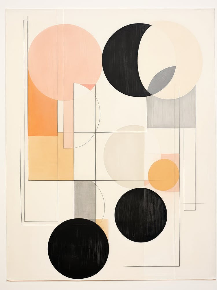 Mid Century Inspired Abstract Painting