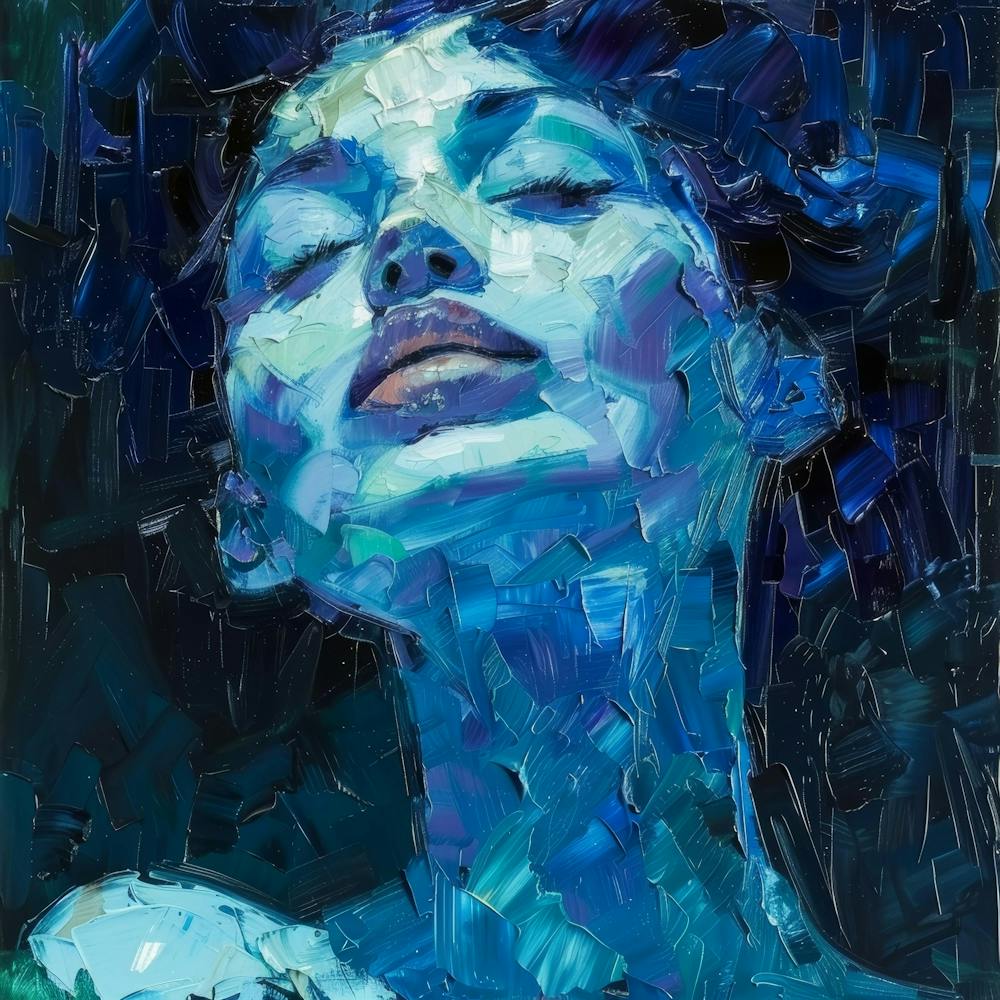 Blaue Frau 16