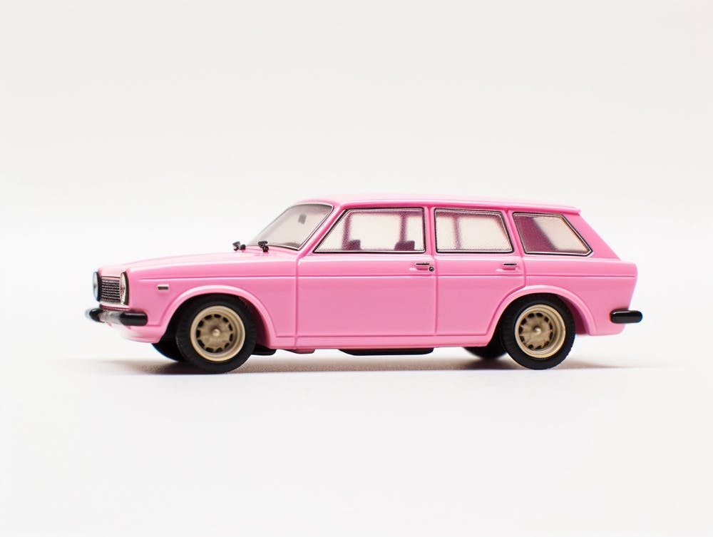 Toy Car 71 Datsun Bluebird 510 Wagon Pink