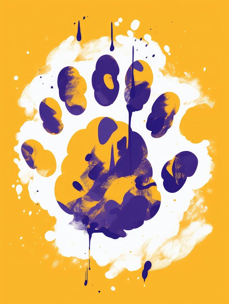 Lsu Tigers Paw Print