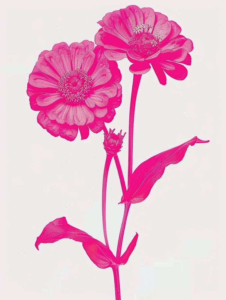 Zinnia Rose Vif