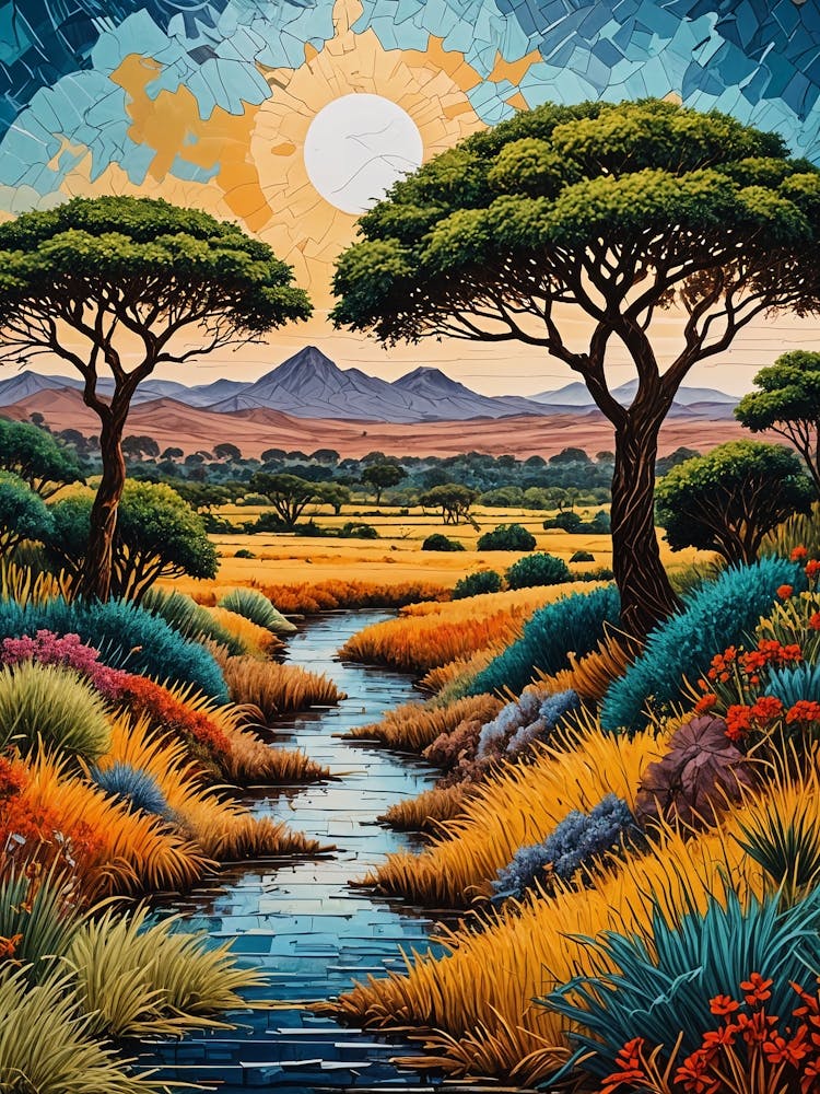 Afrikanische Landschaft Nr. 1
