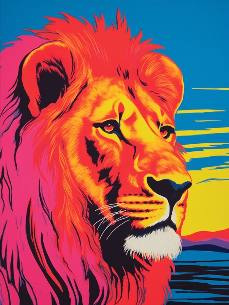 Lion In The Sunset Colour Pop 1