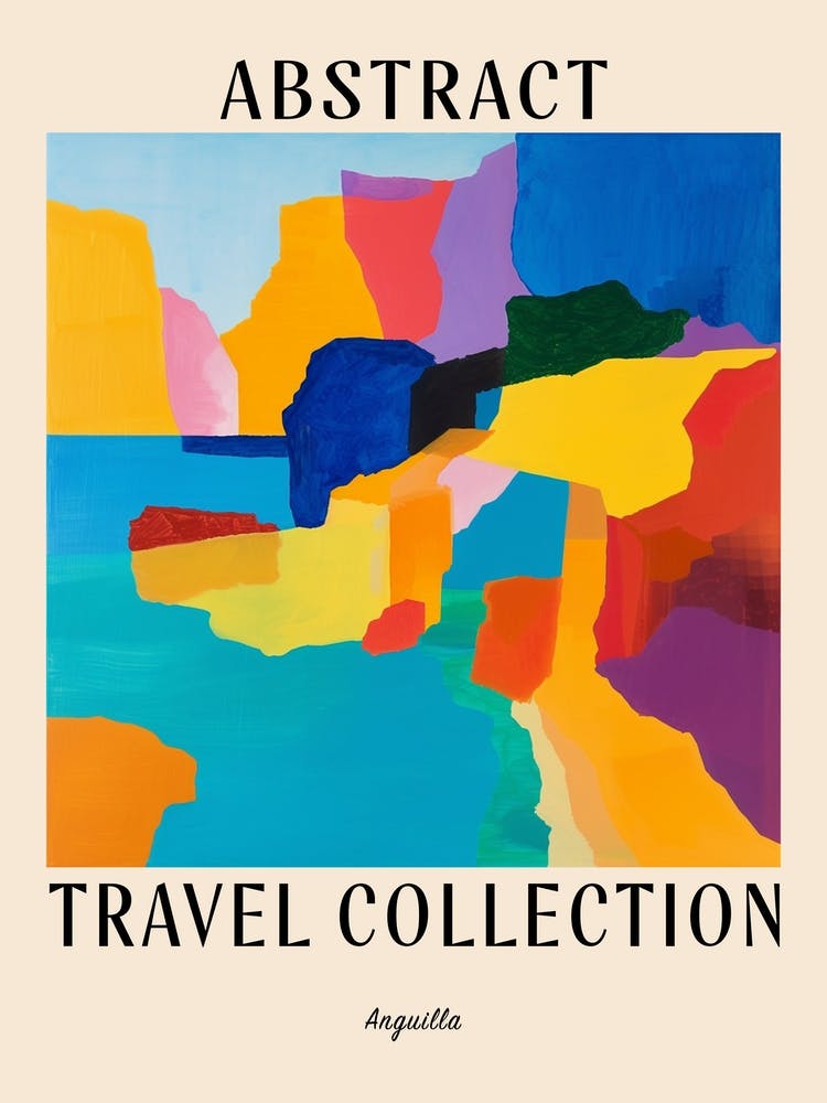 Abstract Travel Collection Poster Anguilla 7