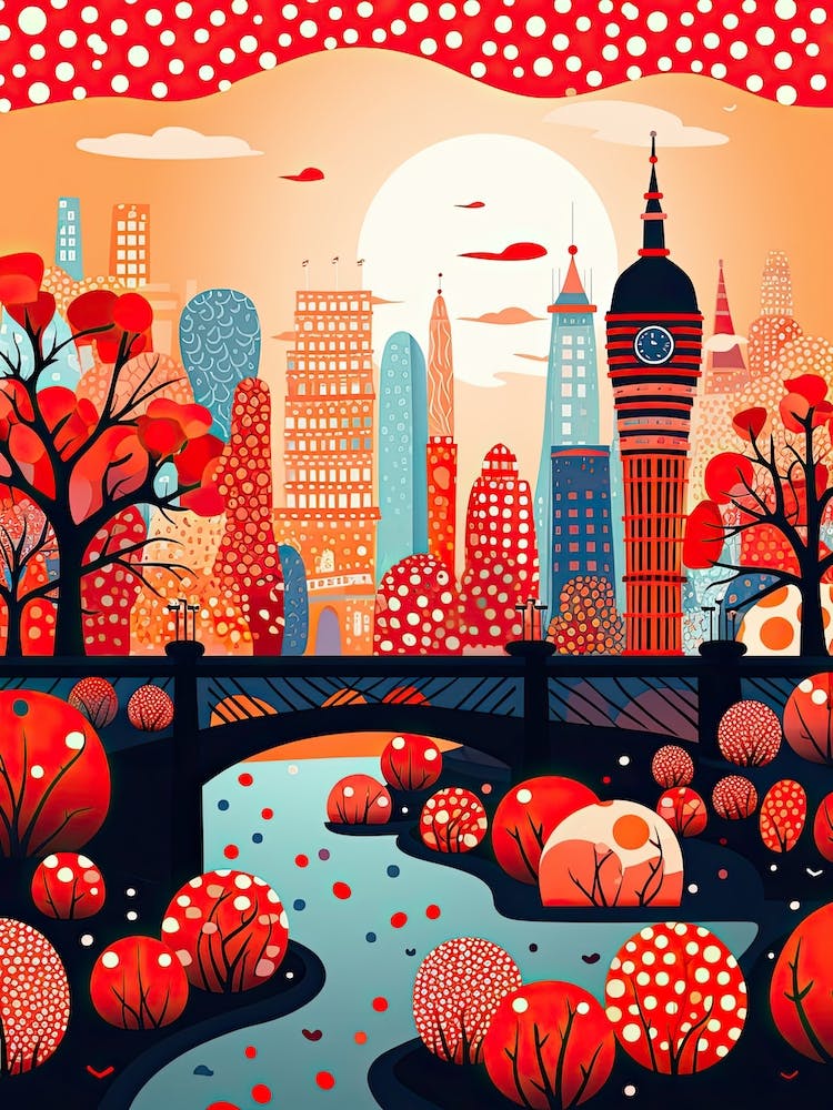 London, Illustration In The Style Of Pop Art 4