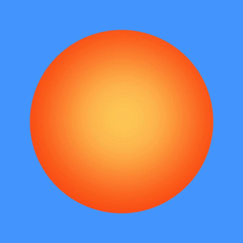Gaussian Blur Orange Square