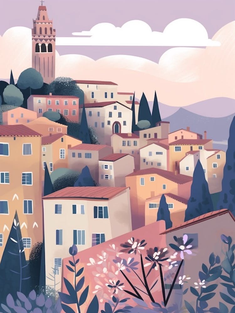 Orvieto, Italy Illustration