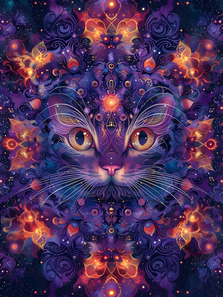 Psychedelic Cat 2