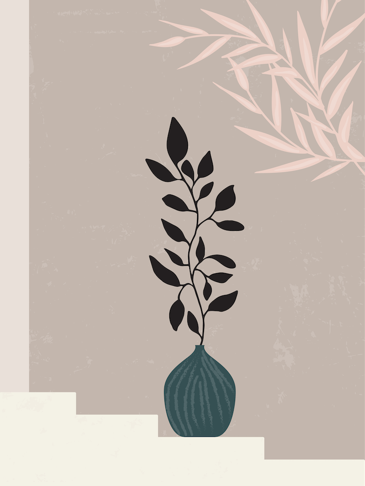 Plante En Pot Sur Des Escaliers 1