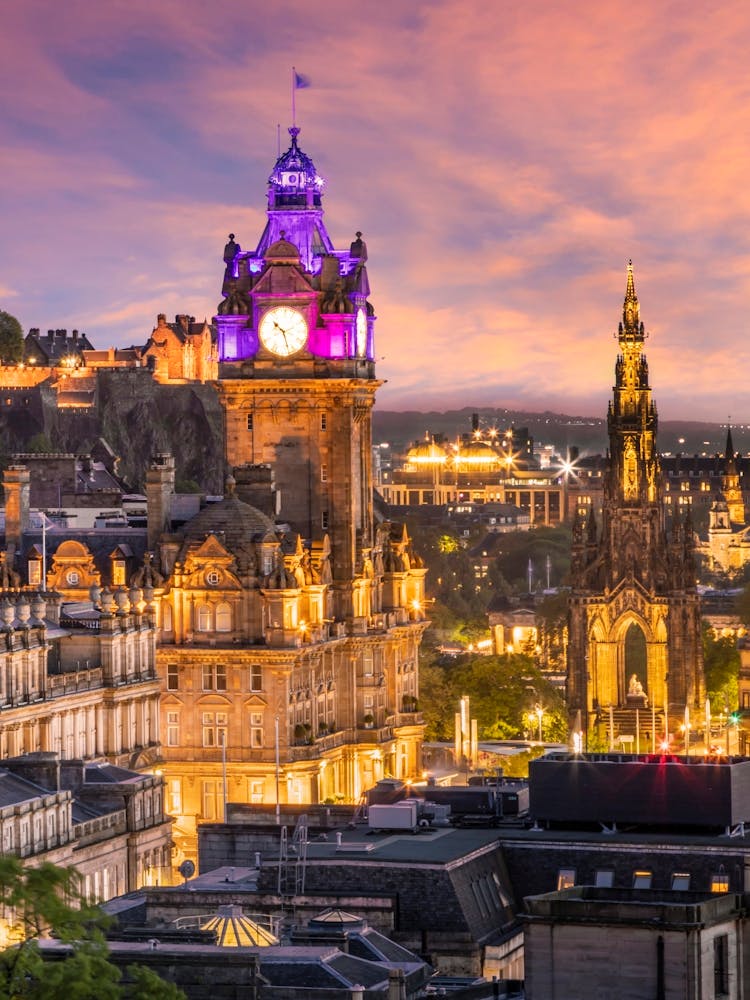 Lovely Sunset In Edinburgh