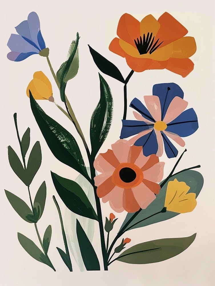 Painted Florals Lisianthus 1