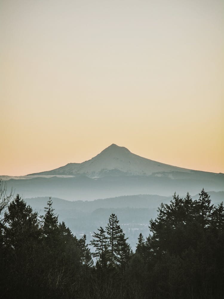Coucher de Soleil sur les Montagnes de Washington