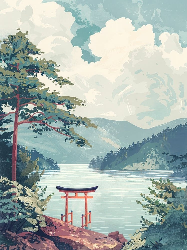 Nikko Japan 5 Retro Illustration