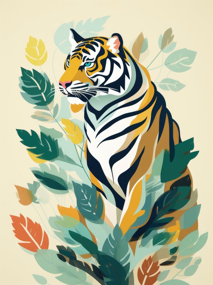 Tiger In The Forest