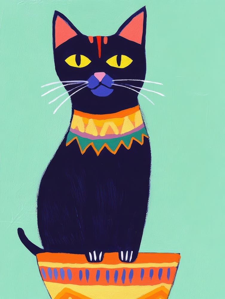 Cat In A Bowl