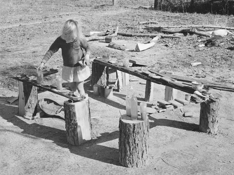 Child Of Ed Bagget, Sharecropper, Playing Near Laurel, Mississippi By Russell Lee