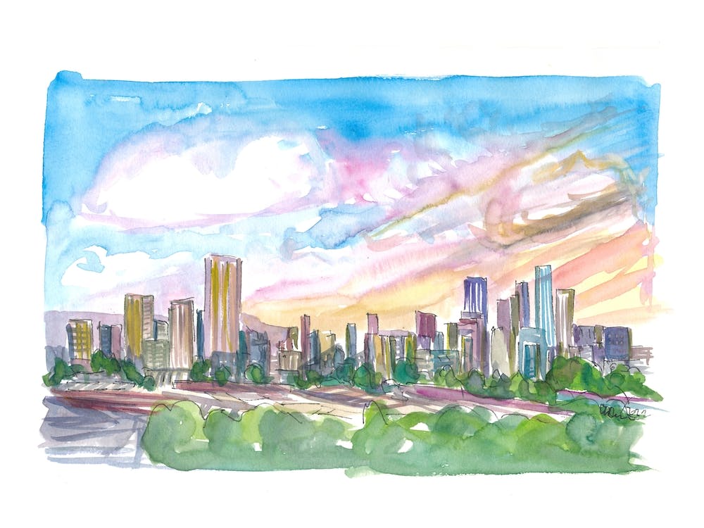 Manchester England Spectacular Skyline