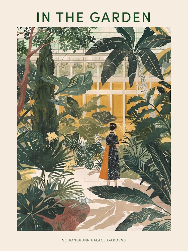 In The Garden Poster Schonbrunn Palace Gardens Austria 4