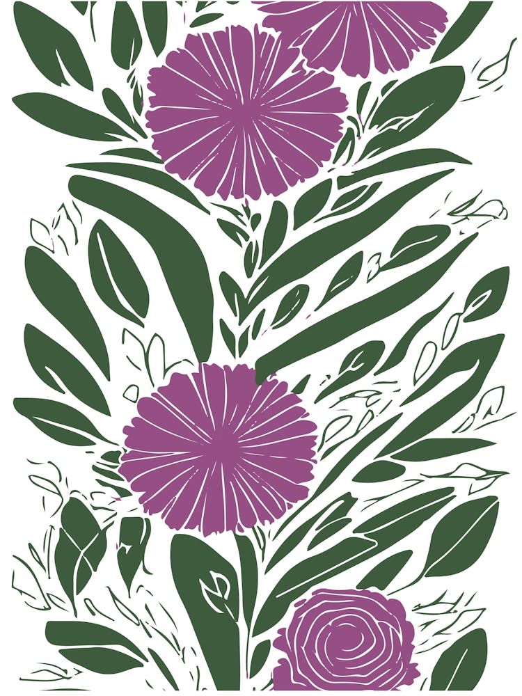 Lila Blumen