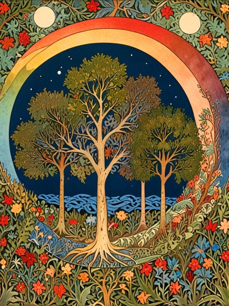William Morris Rainbow Tree