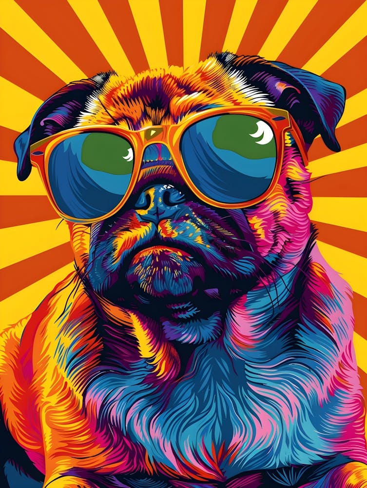 Pug in Sunglasses 1