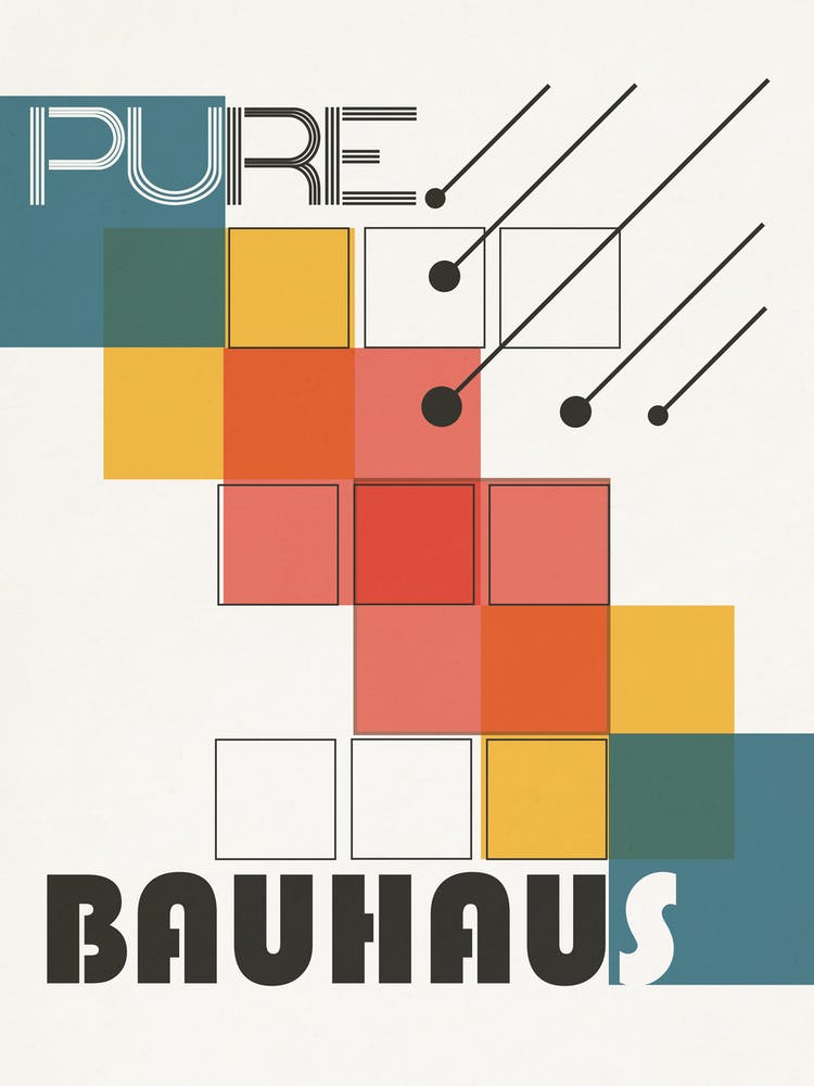 Bauhaus Rainbow Pattern