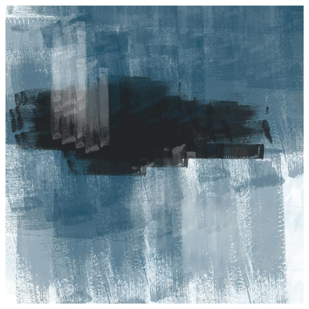 Abstract Painting Blue Ocean