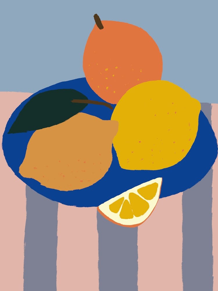 Citrons sur une Assiette